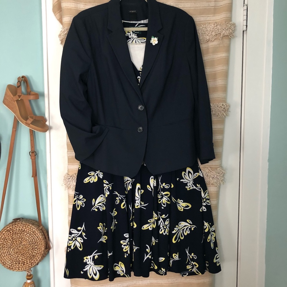 ann taylor navy jacket